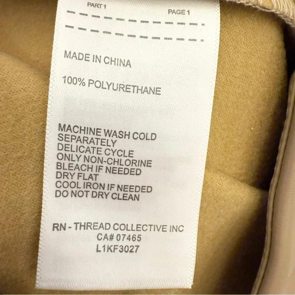 Laundry by Shelli Segal Women's Tan Pencil Skirt  M Knee Length Vegan Leather - Picture 12 of 12